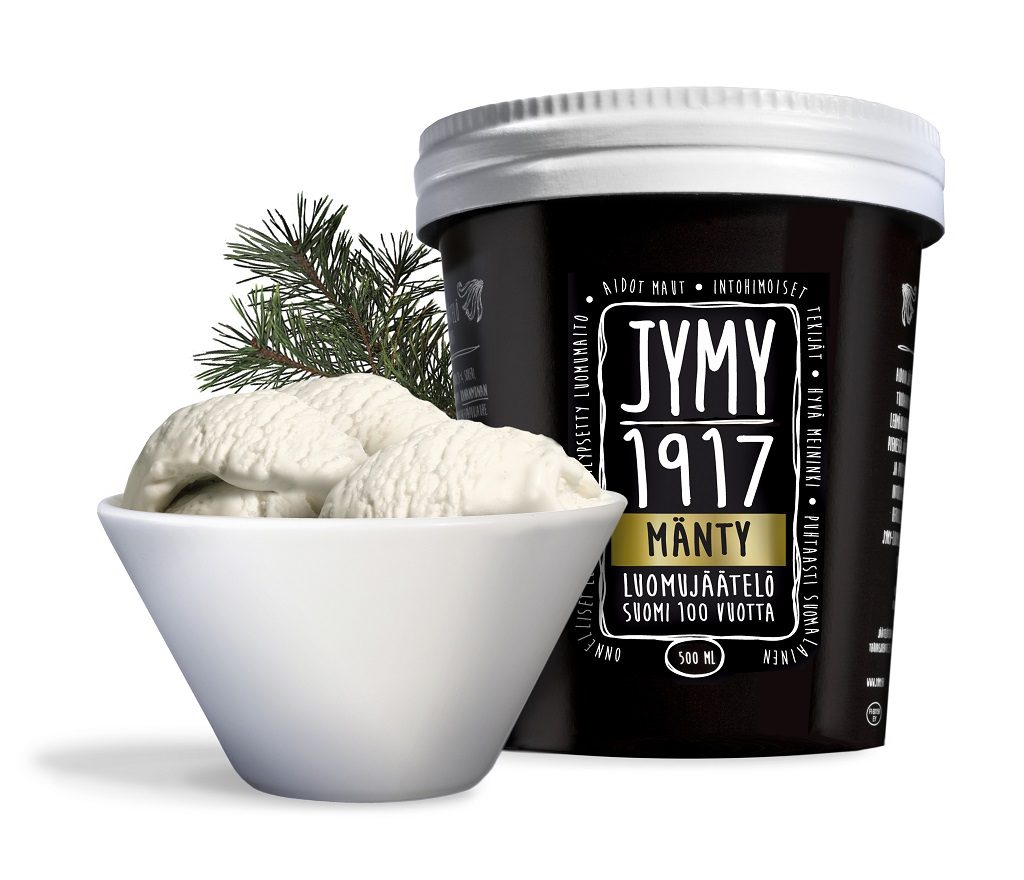 mänty maustaa luomujäätelön